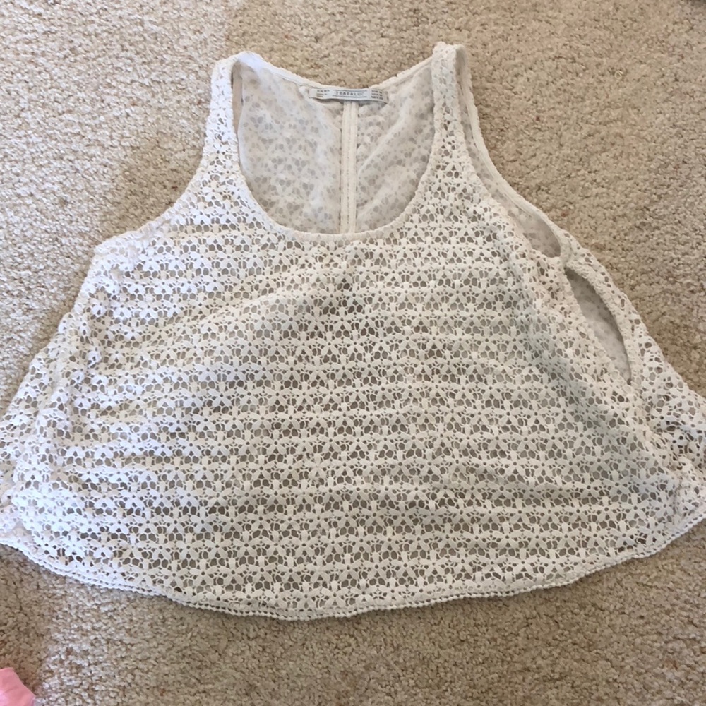 White lace top